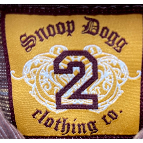 Snoop Dogg Clothing Co. Striped Button Up Short Sleeve Casual Vintage Shirt XL - Picture 3 of 10